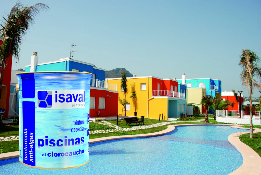 Краска ISAVAL Акриловая для бассейнов 4 л голубой - для бассейнов, прудов и резервуаров